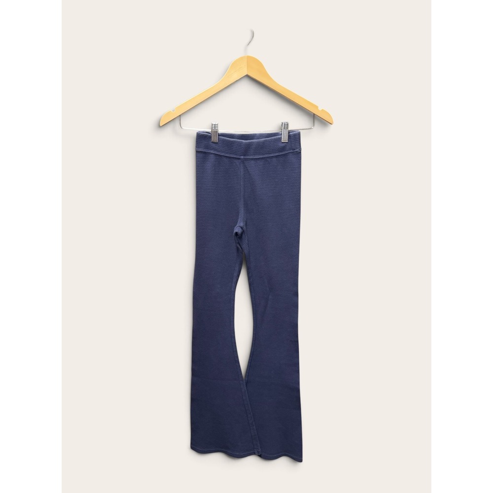 OFFLINE by Aerie Waffle Texture Flare Leggings Hi-Rise Blue XS